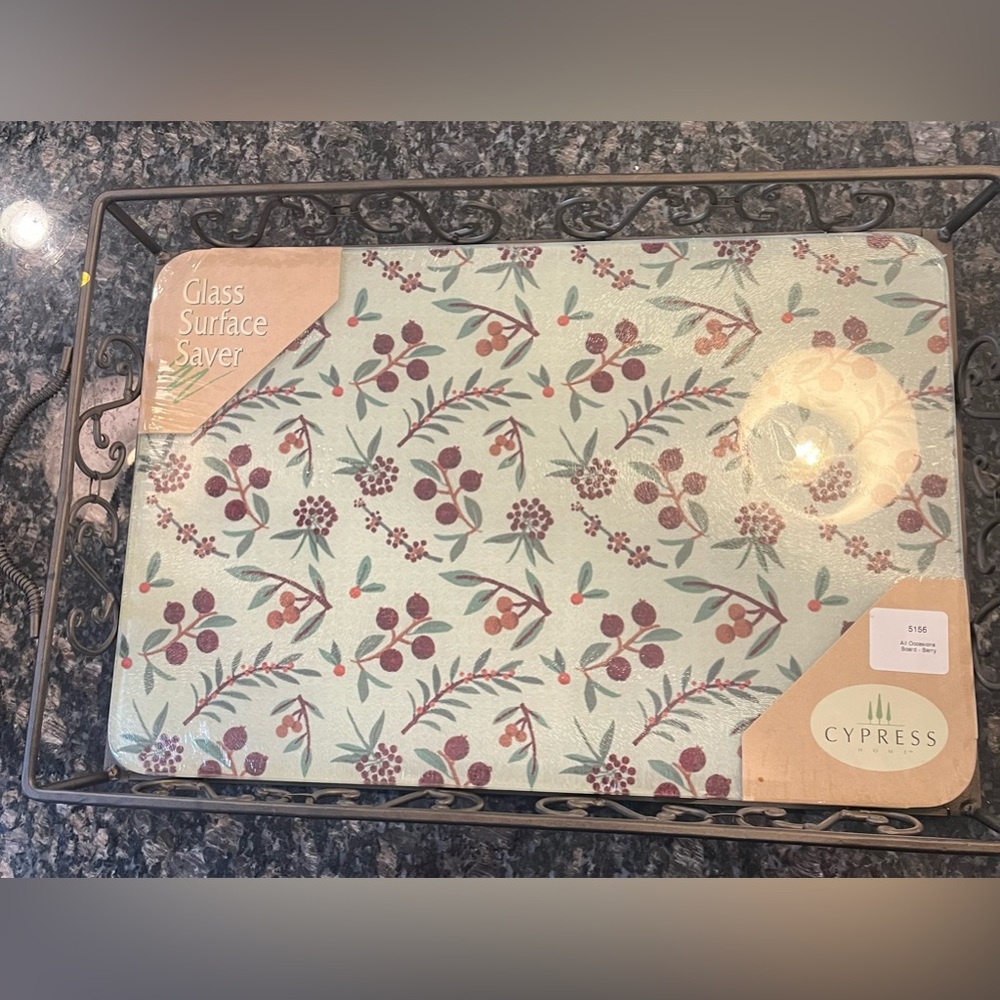 Cypress Glass Surface Saver with Tray